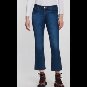 J Brand “Selena” midrise bootcut crop 29 NWOT